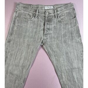 Gustin Selvedge Men's 35x28 California‎ Skinny Raw Jeans with Button Fly 116699